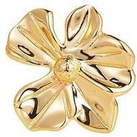 V By Very Gold Plated Statement Floral Ring