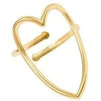 The Love Silver Collection Large Open Heart Ring