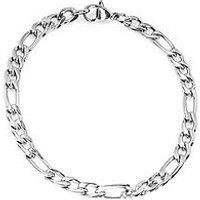 Men's Figaro 316 Steel Chain Bracelet - 6,7, and 8 inch, 3mm/5mm/8mm (Gift Box)