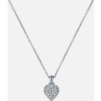 Ted Baker Adorina Crystal Sweetheart Pendant Necklace For Women (Silver/Crystal)