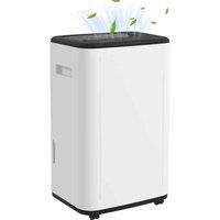 HOMCOM 6000mL Portable Dehumidifier with 24H Timer, 3 Dehumidifying Modes, 20L/Day, for Home Laundry Basement