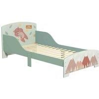 ZONEKIZ Toddler Bed Frame, Kids Bedroom Furniture for Ages 3-6 Years, Green