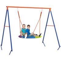 Outsunny Kids Swing Nest Swing Seat with A-Frame Structure for Outdoor Use