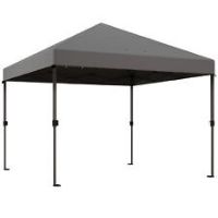 Outsunny 3 x 3(m) Pop Up Gazebo, Instant Shelter with 1-Button Push, Grey