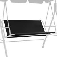 Outsunny Garden Swing Chair Seat Cover Replacement, 115 x 48 x 48cm, Black