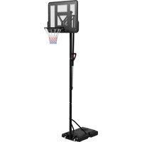 SPORTNOW Height Adjustable Basketball System, Freestanding Basketball Hoop and Stand w/ Wheels, 2.35-3.05M