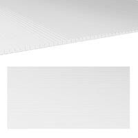 14 Pieces Twin-Wall Greenhouse Polycarbonate Sheets, 121 x 61 x 0.4cm