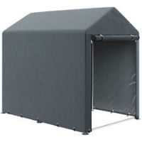 Outsunny 1.2 x 1.8m Portable Garden Shed for Motorbikes, Garden Tools, Bikes