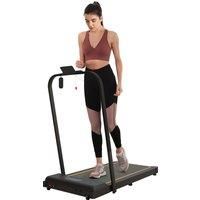 SPORTNOW 2.5HP Walking Pad, 1-6km/h Folding Treadmill with Remote Control and LED Display for Home Gym Office, Orange