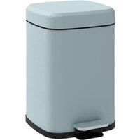 HOMCOM 12L Kitchen Pedal Bin, Metal Rubbish Bin with Soft-close Lid, Light Green