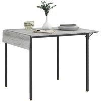 Extendable Kitchen Table, Drop Leaf Folding Dining Table for Small Space, Grey