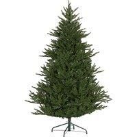 HOMCOM 6ft Artificial Christmas Tree with 2380 Tips, Metal Base, Realistic Hinged Xmas Tree, Easy to Assemble, Green