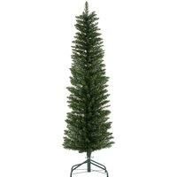 HOMCOM 5ft Artificial Bare Pencil Christmas Tree - Green