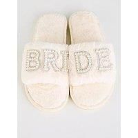 Raid Sasha Bridal Slippers - Bride - Off White