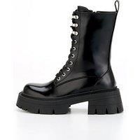 Raid Mysaria Lace Up Boot - Black