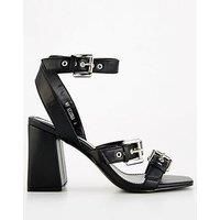 Raid Wide Fit Neesha Buckle Heel - Black