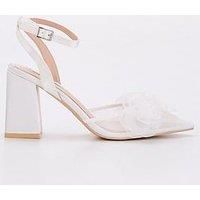 Raid Rumina Be Mine Flower Court Shoes - White