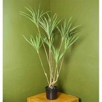 Green 125cm Plastic Dragon Plant Tree - Lifelike Artificial Decor