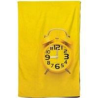 Yellow Alarm Clock Tea Towel