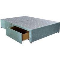 Luxury Reinforced Divan Bed Base With Storage In Teal Green - 5 Sizes!