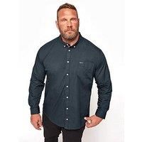 BadRhino Men's  Navy Cotton Poplin Long Sleeve Shirt M to 8XL Navy Size