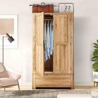 SleepOn Oak Effect 2 Door Wardrobe