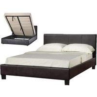 SleepOn Austin Double Ottoman Storage Bed Black