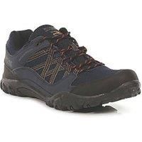 Regatta Men's 'Edgepoint Iii' Waterproof Walking Shoes Low Rise Hiking Boots, Blue Navy Burnt Umbre Qfd, 8 UK