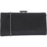 Lotus Womens Bags Black Ladies Diamante Clasp Chain Handbag Chandra