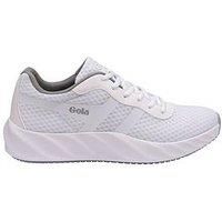 Gola Women/'s Draken Road Running Shoe, White Grey, 3 UK