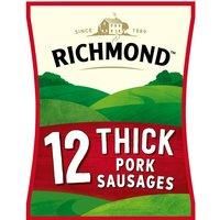 Richmond 12 Thick Pork Sausages 615g