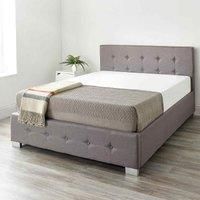 Aspire Beds Upholstered Storage Ottoman Bed Grey, Black or Natural Linen Fabrics