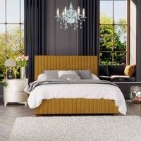 Laurence Llewelyn-Bowen Laurence Llewelyn Bowen Estella Ottoman Storage Bed Plush Velvet Ochre Double