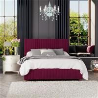 Laurence Llewelyn-Bowen Laurence Llewelyn Bowen Estella Ottoman Storage Bed Plush Velvet Berry Double