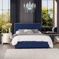 Laurence Llewelyn-Bowen Laurence Llewelyn Bowen Hesper Ottoman Storage Bed Plush Velvet Navy Single