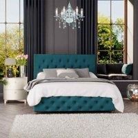 Laurence Llewelyn-Bowen Laurence Llewelyn Bowen Luna Ottoman Storage Bed Plush Velvet Emerald Double