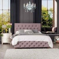 Laurence Llewelyn-Bowen Laurence Llewelyn Bowen Luna Ottoman Storage Bed Plush Velvet Blush Double