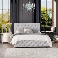 Laurence LlewelynBowen Laurence Llewelyn Bowen Luna Ottoman Storage Bed Mirazzi Velvet Silver Single