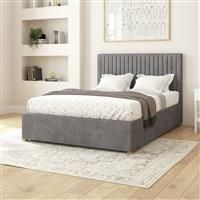 Aspire Grant Double Velvet Adjustable Bed Frame - Steel