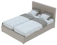 Aspire Grant Kingsize Linen Adjustable Bed Frame - Off White