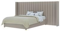 Aspire Grandeur Wing Double Ottoman Bed Frame - Off White