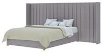 Aspire Grandeur Wing Kingsize Ottoman Bed Frame - Grey