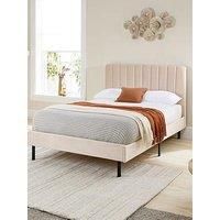 Aspire Furniture Rosella Upholstered Bed Cream - Superking