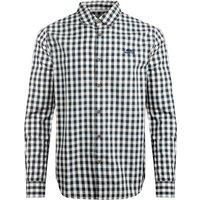 Weird Fish Lando Long Sleeve Check Shirt Shadow Size S