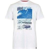 Weird Fish Fin Organic Cotton Mixed Media T-Shirt