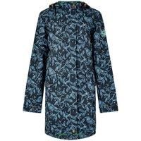 Weird Fish Alinda Printed Showerproof Jacket Navy Size 8