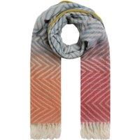 Weird Fish Jadida Eco Brushed Zig-Zag Scarf Pale Denim Size ONE