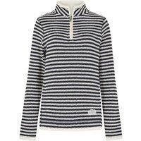 Weird Fish Meadow 1/4 Zip Stripe Eco Macaroni Heather Size 8