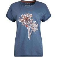 Weird Fish Seedheads Front Print Organic Cotton Slub T-Shirt