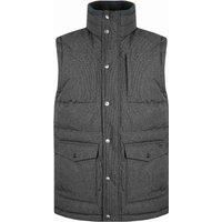 Weird Fish Padstow Houndstooth Puffer Gilet Anthracite Size 2XL